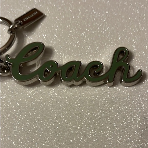 Coach Green and Silver Keychain - Picture 3 of 6